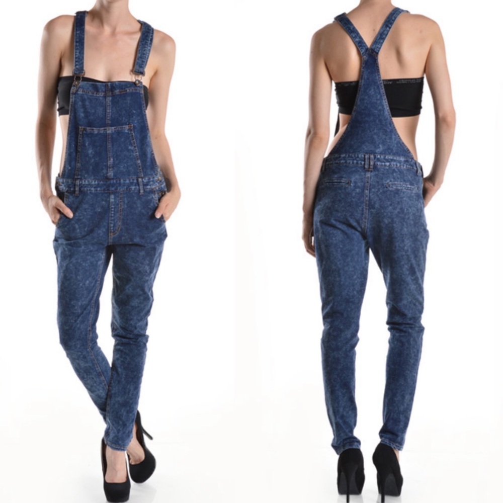 Denim overalls